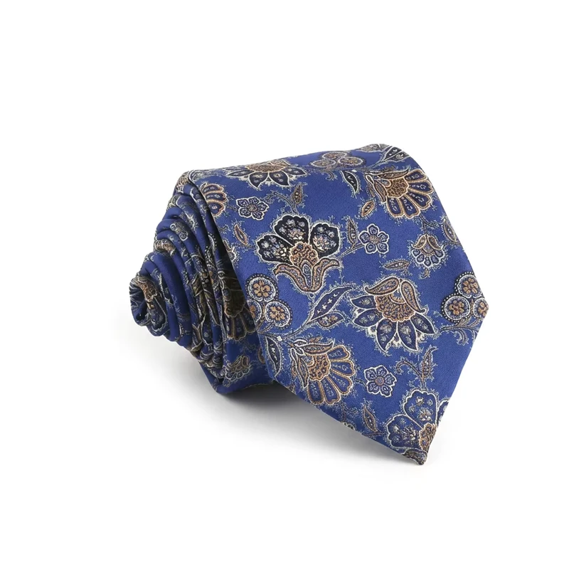Polyester-Casual-Style-Hand-Made-Jacquard-Woven-Flower-Pattern-Tie