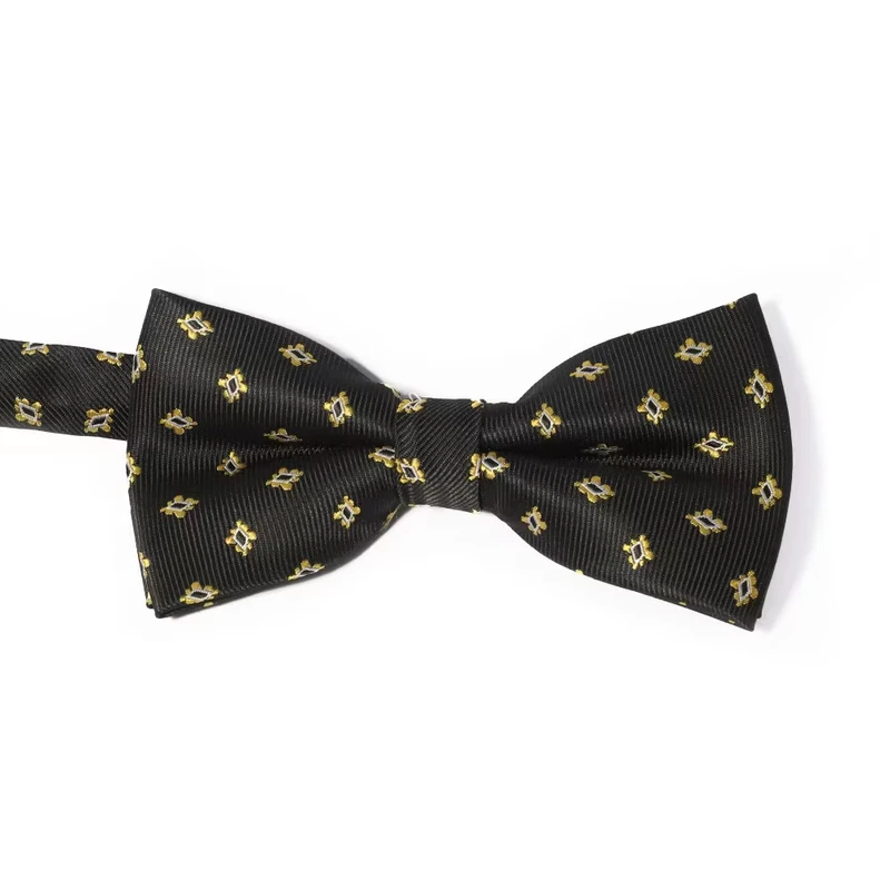 Polyester-Jacquard-Bow-Ties-for-Men-Pre-tied-Bowtie-with-Adjustable-Band-Classic-Design-High-Density