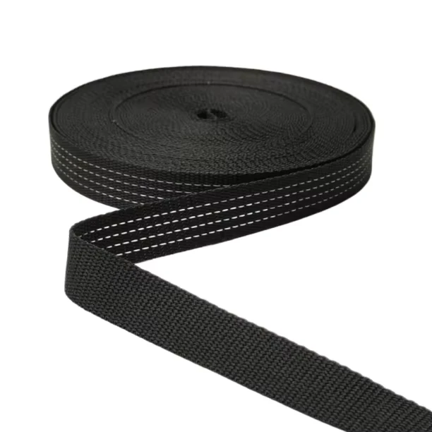 Polyester-Single-Sided-Reflective-Dot-Webbing-for-Side-Strips-of-Sportswear-Pet-Leashes-and-Backpack-Straps