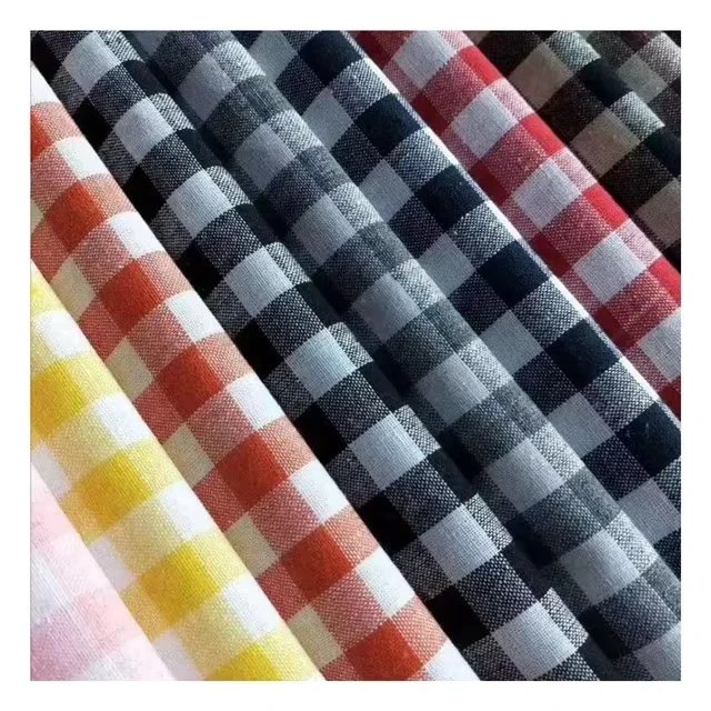 Polyester-and-Cotton-T-c65-35-80-20-90-10-Yarn-Dyed-Mono-Check-Fabric-for-Lining-Pocket-School-Uniform-garment-dress-shirt