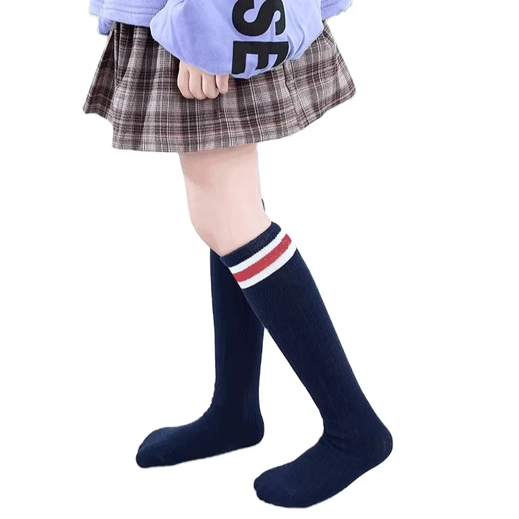 Preppy-Children-Young-Teen-Girl-Tube-Long-Knit-Breathable-Knee-High-British-School-Uniform-Socks-Daily-for-Boys-and-Girls