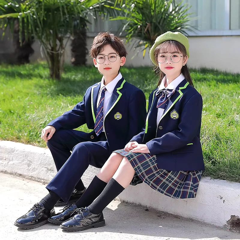 Price-Custom-Japanese-Full-Sets-School-Uniform-Primary-Children-Middle-School-High-Kids-Boy-Girl-Skirt-and-White-Shirt