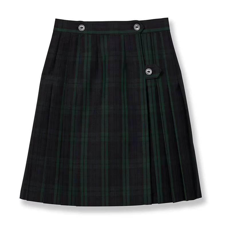 Price-High-School-Wear-Boy-Girls-Woven-School-Uniform-Skirt-With-Plaid-Checkered-Pleats-for-Childrens-Age-Group