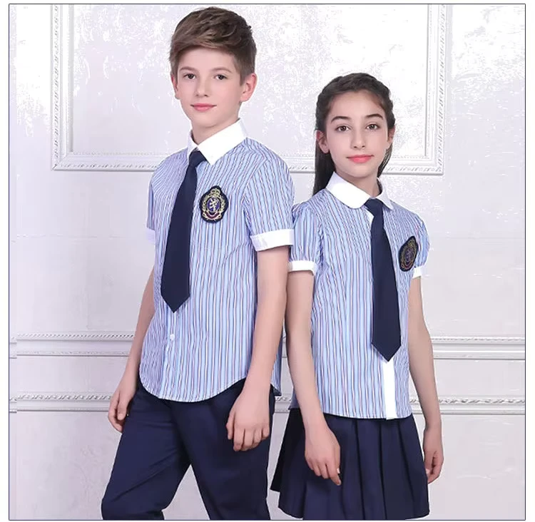 Price-Kindergarten-Primary-School-Students-Boy-Girls-Shirts-Kids-School-Uniforms-With-Customize-logo