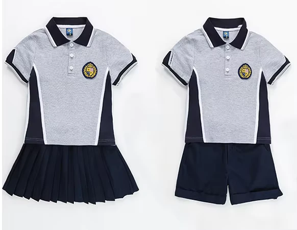 Primary-African-Summer-Short-Sleeve-Uniform-Suit-Polo-Shirt-and-Shorts