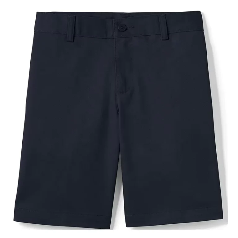 Primary-Middle-High-School-Uniform-Kids-Elastic-Waist-Pull-On-Shorts-Boys-for-Student-Kids-Wrinkle-Resistant-Chino-Shorts