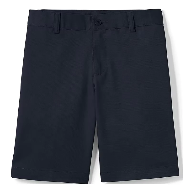 Primary-Middle-High-School-Uniform-Kids-Elastic-Waist-Pull-On-Shorts-Boys-for-Student-Kids-Wrinkle-Resistant-Chino-Shorts