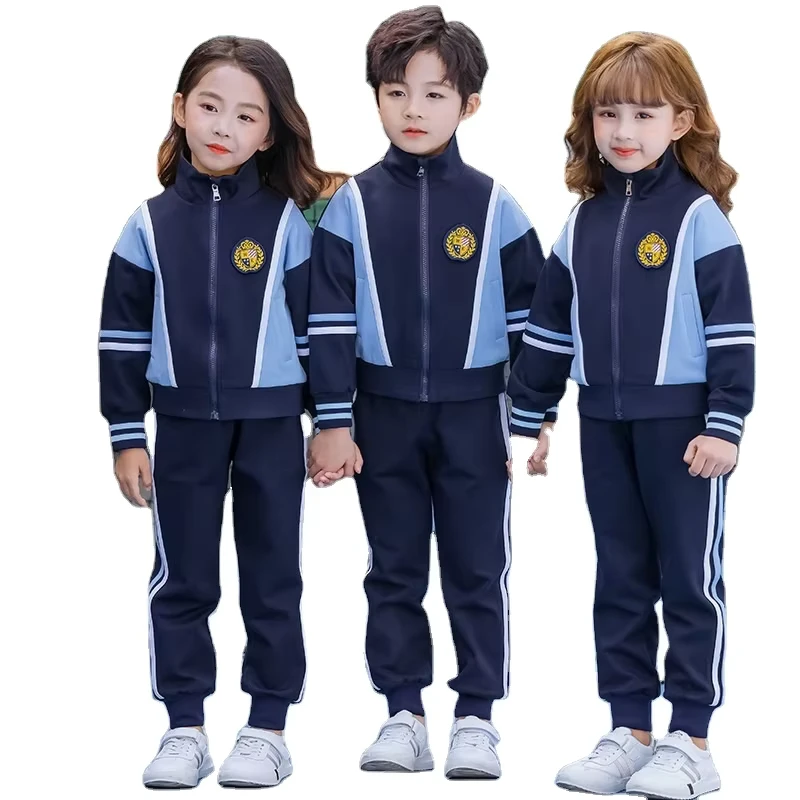 Primary-Middle-High-School-Uniform-Spring-and-Autumn-Childrens-Sports-Cloth-Set-Baseball-Suit