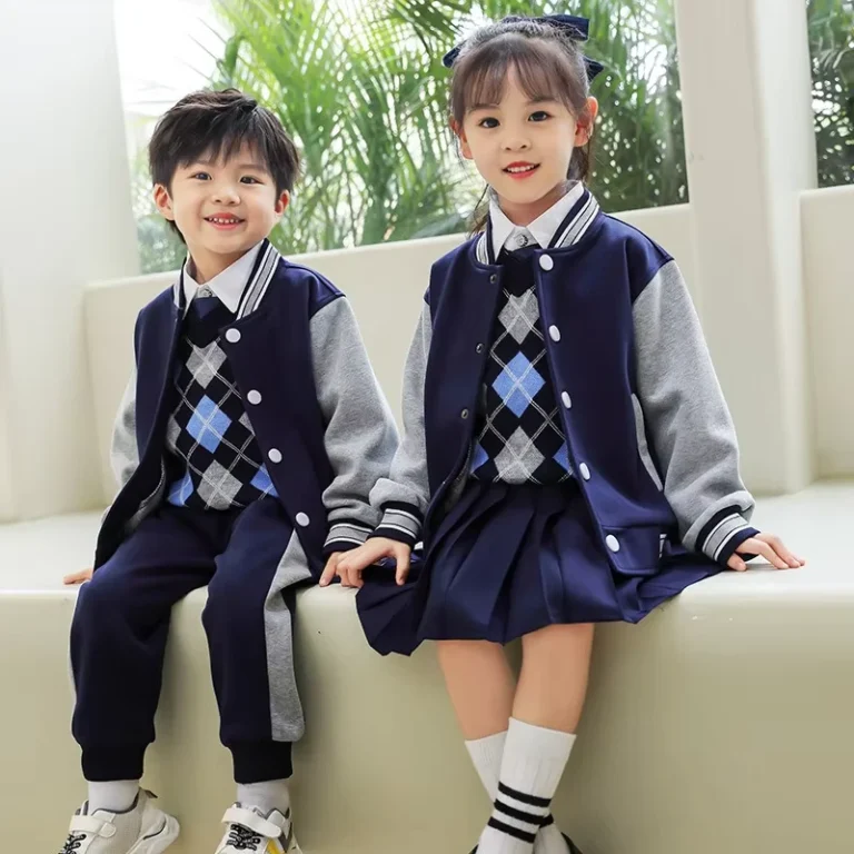 Primary-School-Baseball-Style-Sports-Uniform-Custom-Logo-Available