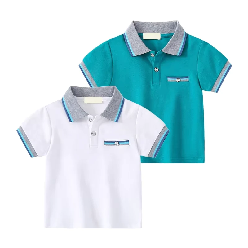 Primary-School-Boys-Children-Eco-Friendly-100-Cotton-Custom-Embroidery-Logo-Polo-Shirts-School-Uniforms