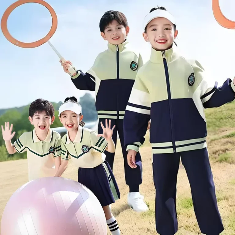Primary-School-Kindergarten-Boys-Uniform-Childrens-Unisex-Polyester-Windbreaker-Three-in-one-Detachable-Autumn-Winter