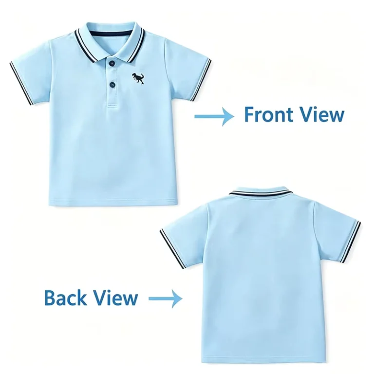 Primary-School-Polo-Shirt-Design-Custom-Logo-Childrens-Class-Uniforms-School-Suits-Unisex