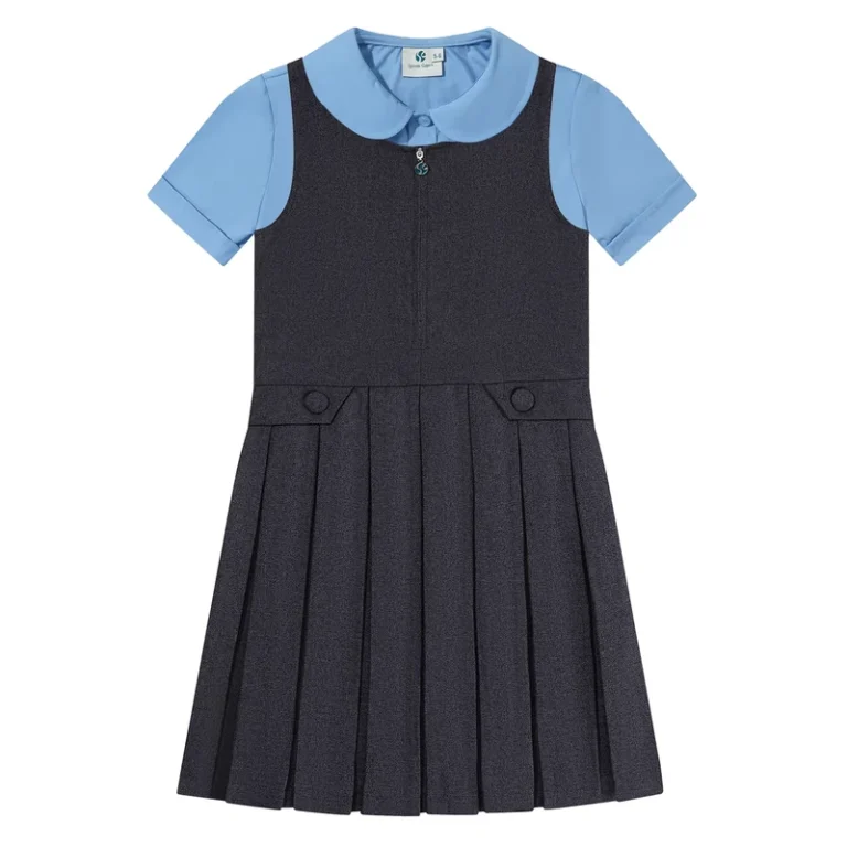 Primary-School-Student-Blue-Uniform-Custom-Designs-Dress-Set-for-Girls-School-Uniform-Girl-Short-Dress-Pinafores-Shirt-Suit