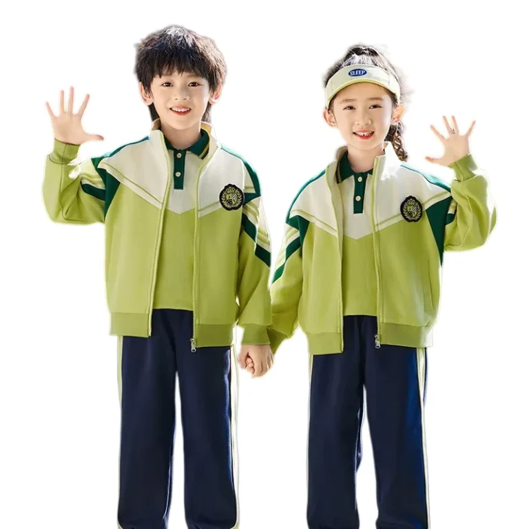Primary-School-Students-Spring-autumn-Uniform-Three-piece-Set-Childrens-School-Uniform-with-an-Academic-Style-Sport-Outfit