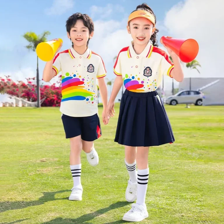 Primary-School-Students-Uniform-Sportswear-Colorful-Collegiate-Style-Childrens-Class-Uniforms