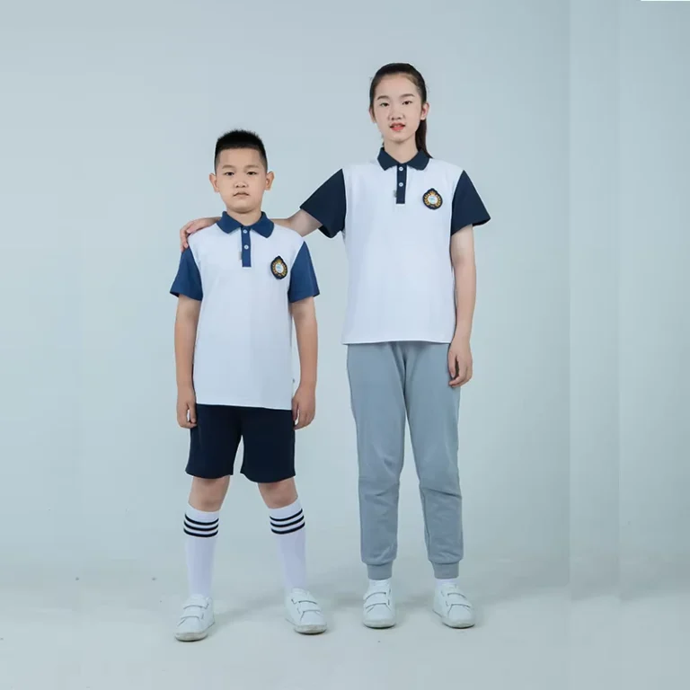 Primary-School-Summer-Short-sleeved-School-Performance-Uniform-High-School-Class-Uniform