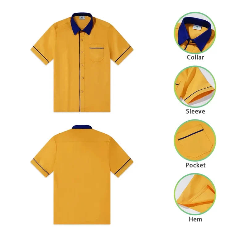Primary-School-Uniform-Factory-OEM-ODM-Customize-Models-School-Uniform-Orange-Shirt-for-Kid-Student