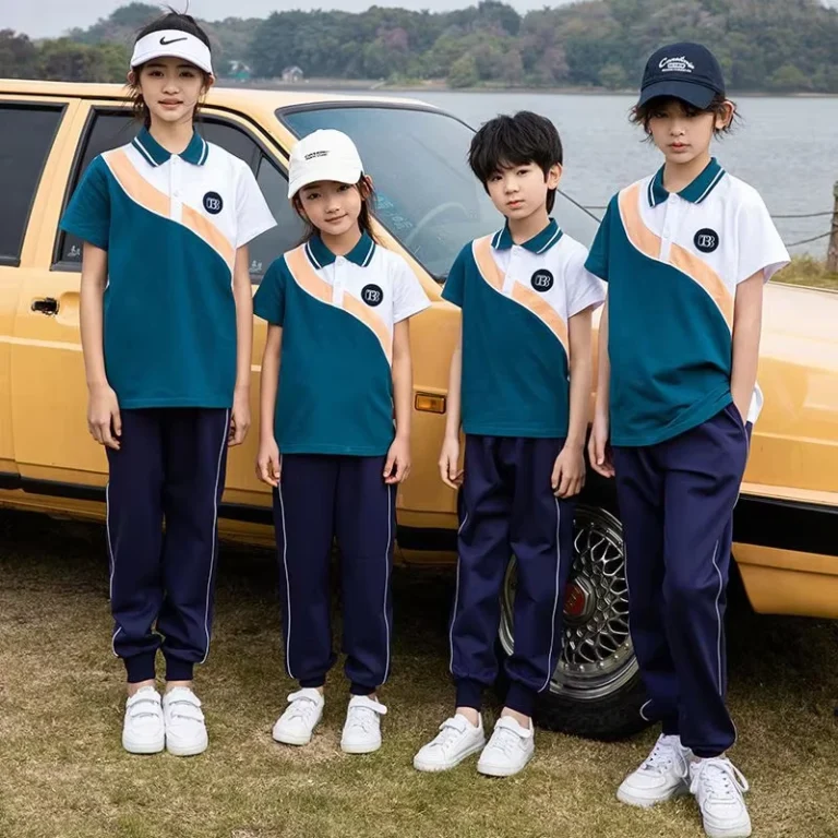 Primary-School-Uniform-Sports-Children-Class-Set-Summer-Two-Piece-Short-Sleeve-Kindergarten-Suit