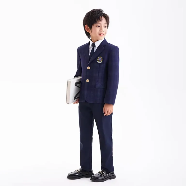 Primary-School-Uniform-Suit-for-Boys-and-Girls-Fabric-Customizable-Childrens-School-Wear