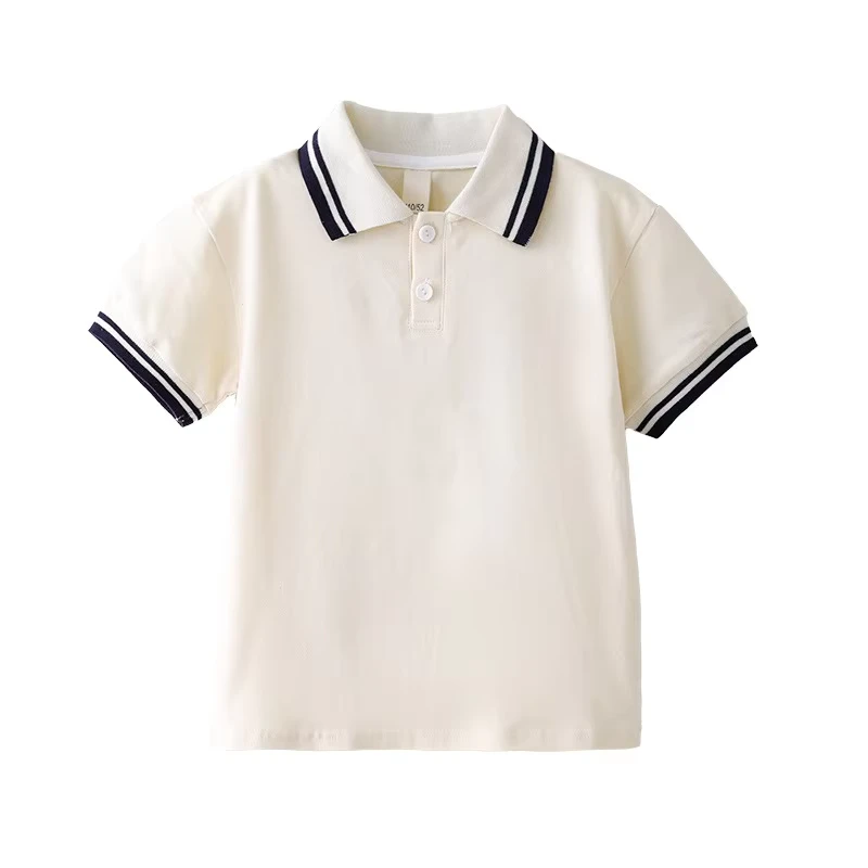 Primary-School-Uniform-T-Shirts-with-Custom-Logo-Factory