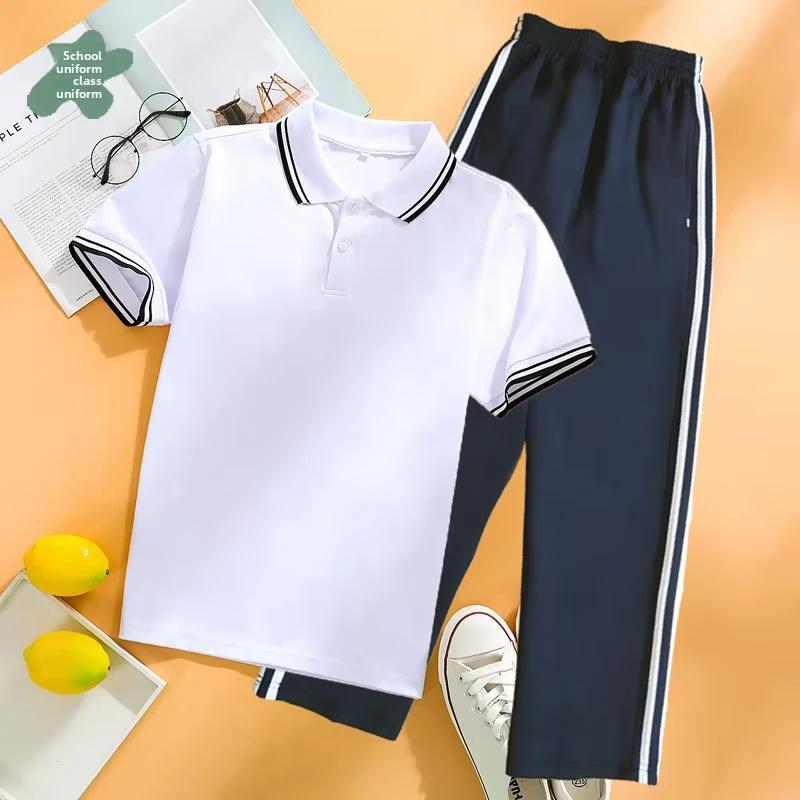 Primary-Secondary-School-Students-High-School-Sports-Short-sleeved-Cotton-Suit-Boys-Girls-Team-Uniforms-School-Uniforms