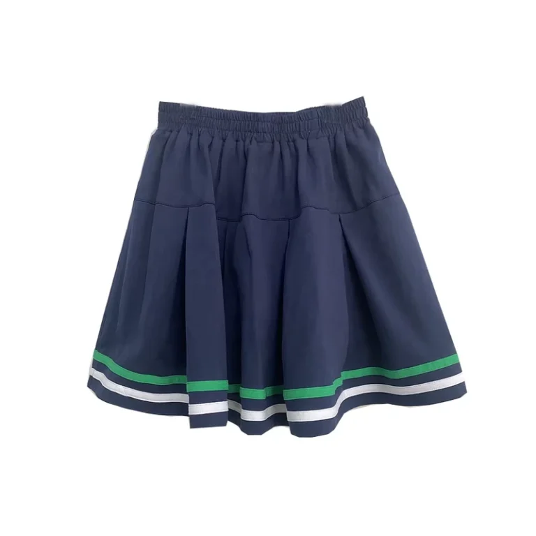 Primary-and-Middle-School-Student-Kids-School-Uniform-Darke-Blue-Girls-Uniforms-Skirt-Pleated-Skirts