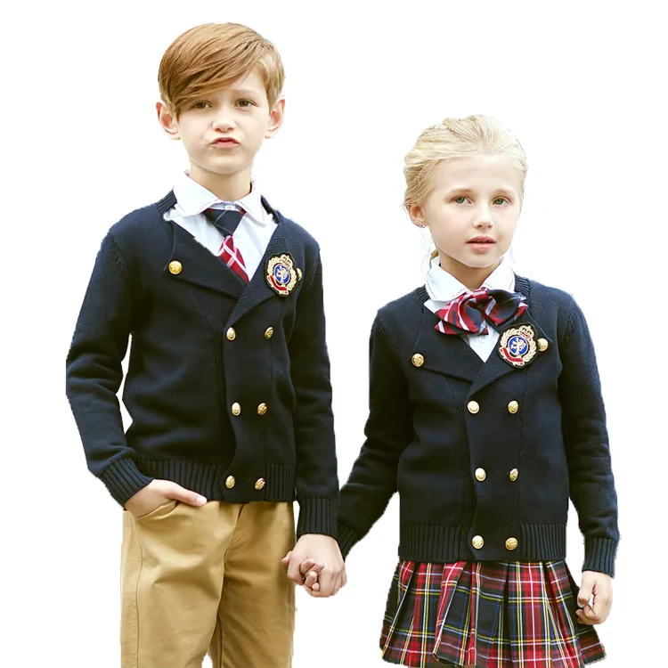 Private-School-Uniform-Frock-Girls-Ruffle-Kids-Dress-Square-Collar-Pinafore