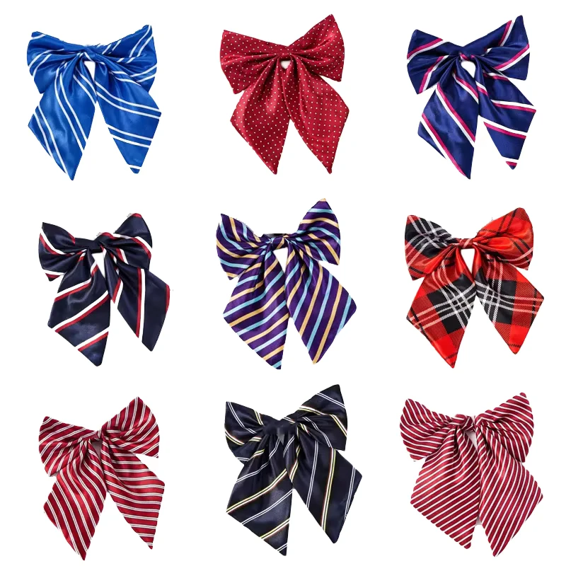 Professional-Collar-Flower-Women-Bowtie-Flight-Attendant-Bank-Hotel-Workwear-Scarf-Bow-Tie-School-Uniform