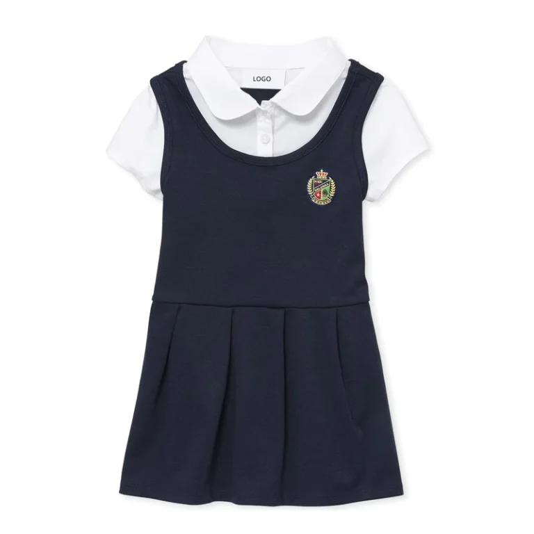 Professional-Customization-Two-Piece-School-Uniform-Set-Childrens-Customizable-Private-Label-Dress