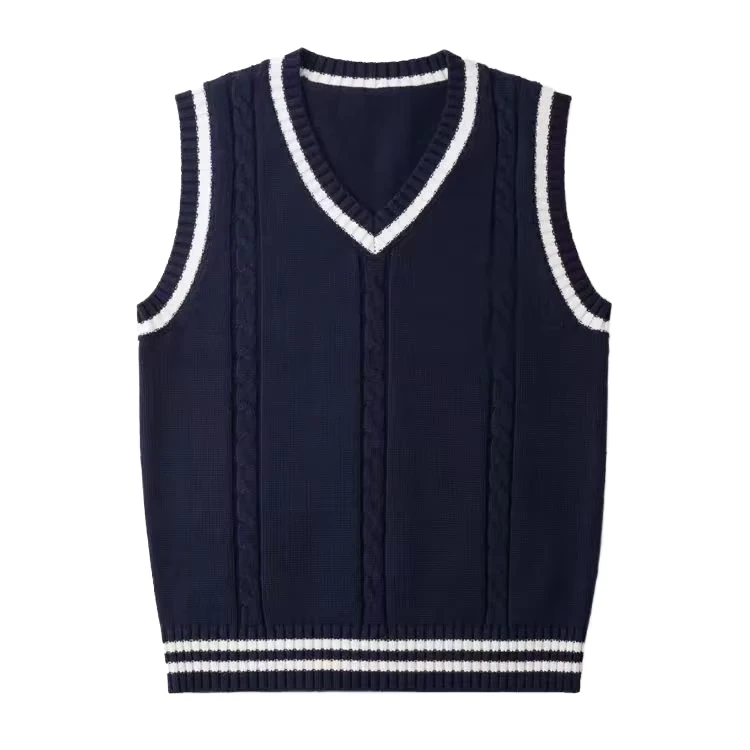 RNSHANGER-British-College-Style-Unisex-Knitted-Vest-Sleeveless-JK-School-Uniform-V-Neck-Japanese-Sweater-Vest-for-Students-Mens