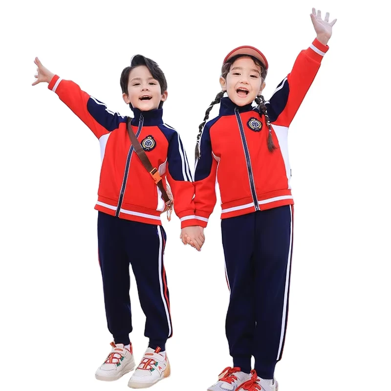 Red-School-Uniform-Design-Jogging-Set-for-Kids-Tracksuits-for-Primary-School-Unisex-Sport-Kids-Sportswear-for-School-Student