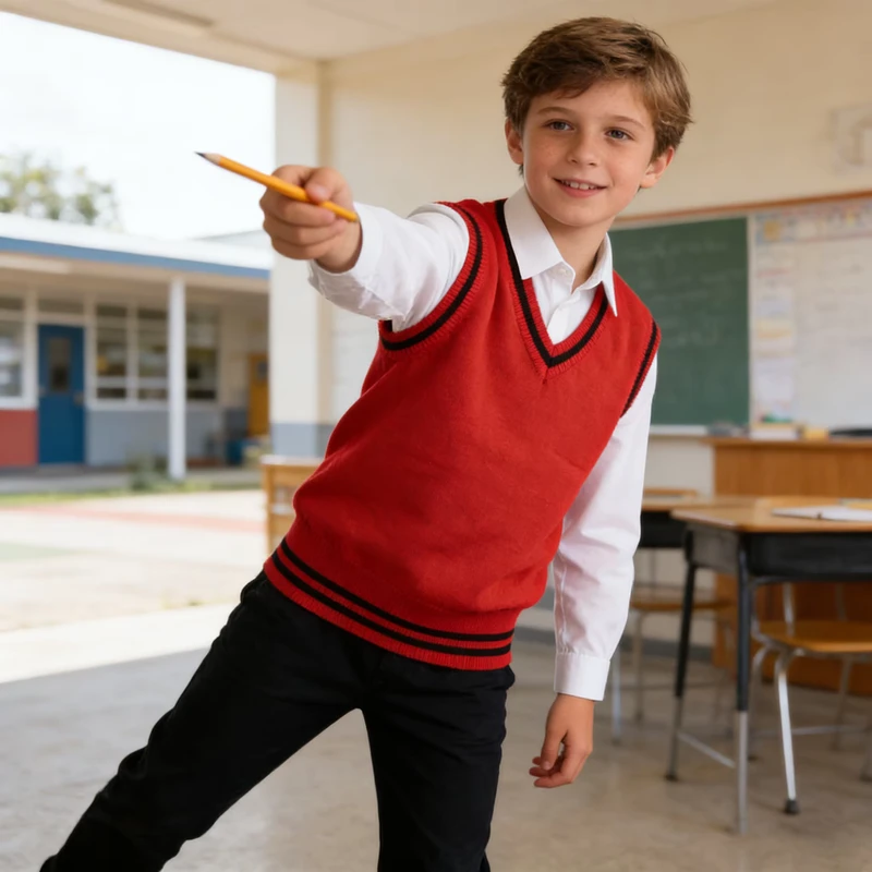 Red-School-Vest-Sleeveless-Cardigan-Sweater-for-School-Kids-Winter-Student-Clothing-Custom-School-Uniforms-Sweater-Coat