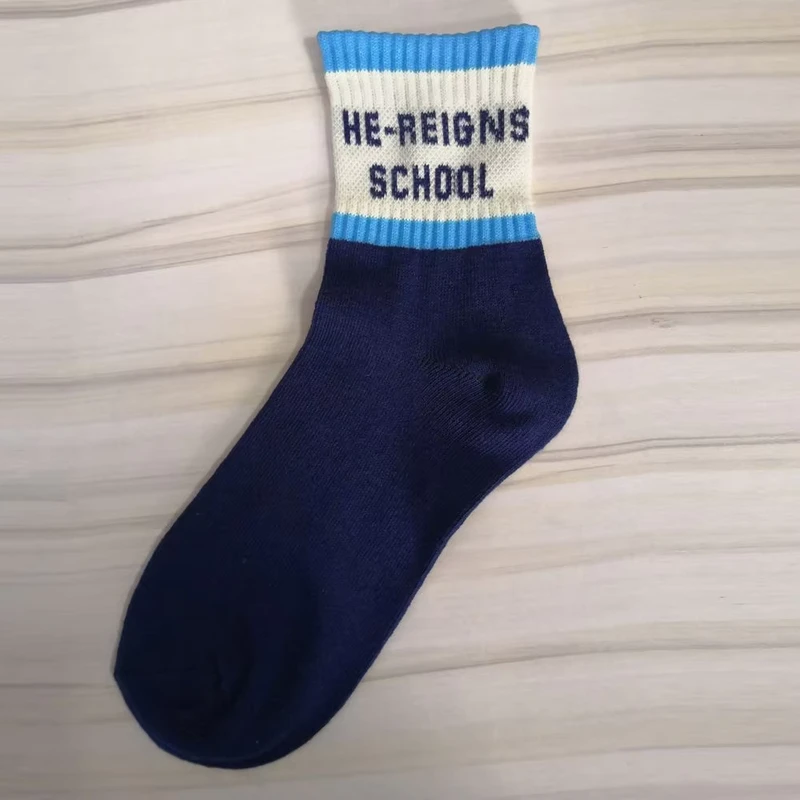 Rich-Experience-of-College-Letters-Custom-School-Socks-for-Nigeria