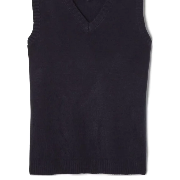 Royal-Blue-Merino-Wool-Sweater-Vest-for-School-Uniforms-Reinforced-V-Neck-and-OEM-Color-Matching