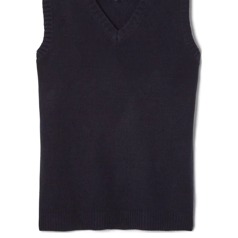 Royal-Blue-Merino-Wool-Sweater-Vest-for-School-Uniforms-Reinforced-V-Neck-and-OEM-Color-Matching