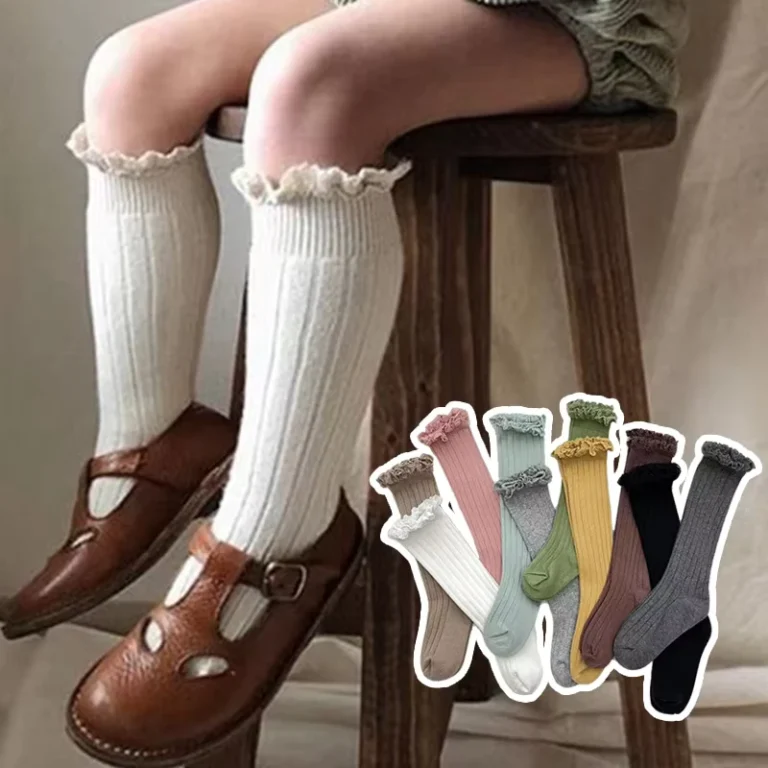 Ruffle-Kids-Knee-High-Socks-Baby-Girls-Toddlers-Long-Soft-Cotton-Socks-Lace-Flower-Children-School-Uniform-Socks