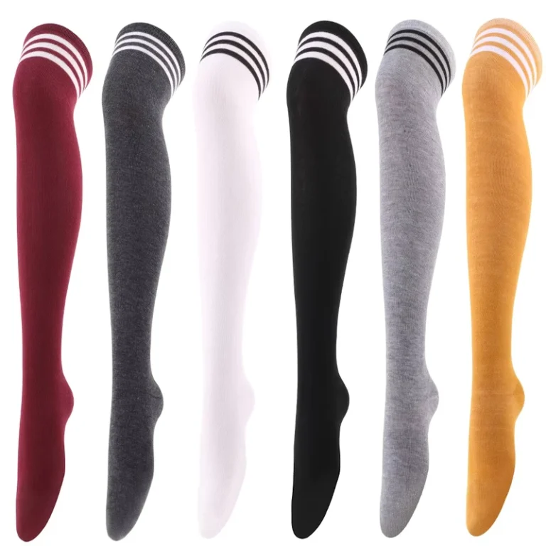 S007-Women-High-Thigh-Socks-Striped-Over-Knee-Hosiery-Thin-Tights-Long-Stocking-Sport-Tights-Casual-Leg-Warmers