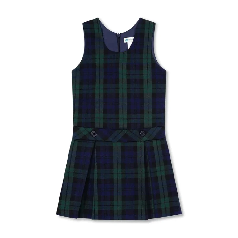 School-Badge-Customize-School-Clothing-Factory-School-Uniforms-Sleeveless-Pinafore-for-Kids-Girls-Uniform-Jumper-Dresses