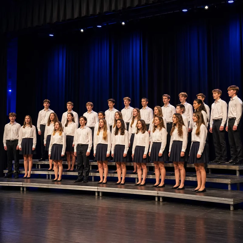 School-Choir-Performance-Uniform-Stage-Chorus-Team-Apparel-ODM-Available-Wrinkle-Free-100-Cotton-Custom-Plain-Dyed