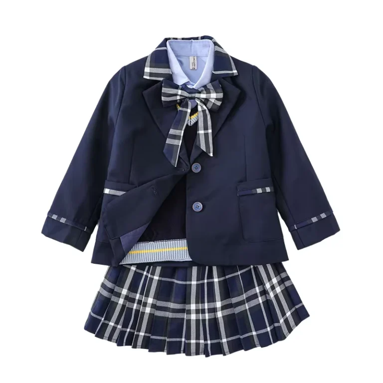 School-Clothes-Primary-School-Middle-School-Kindergarten-Blazer-Plaid-Skirt