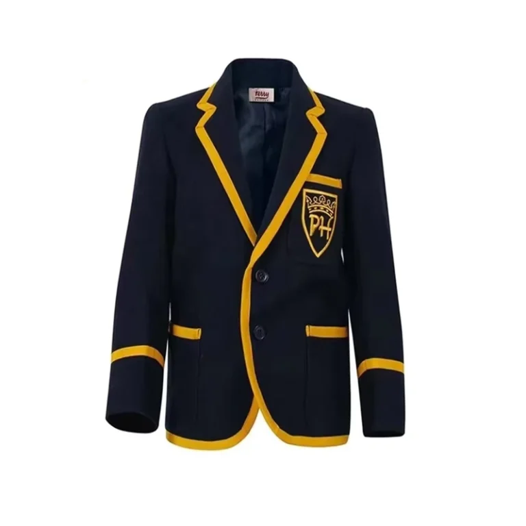 School-Daily-Wear-Coat-Boys-Girs-Fitted-School-Uniform-Blazer-With-Badge-Access-Pocket-Embroidery-LOGO
