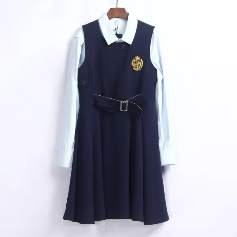 School-Dress-Uniforms-Direct-Custom-Students-Vest-Girls-Dress-Pinafore-Frock-School-Uniforms-Primary