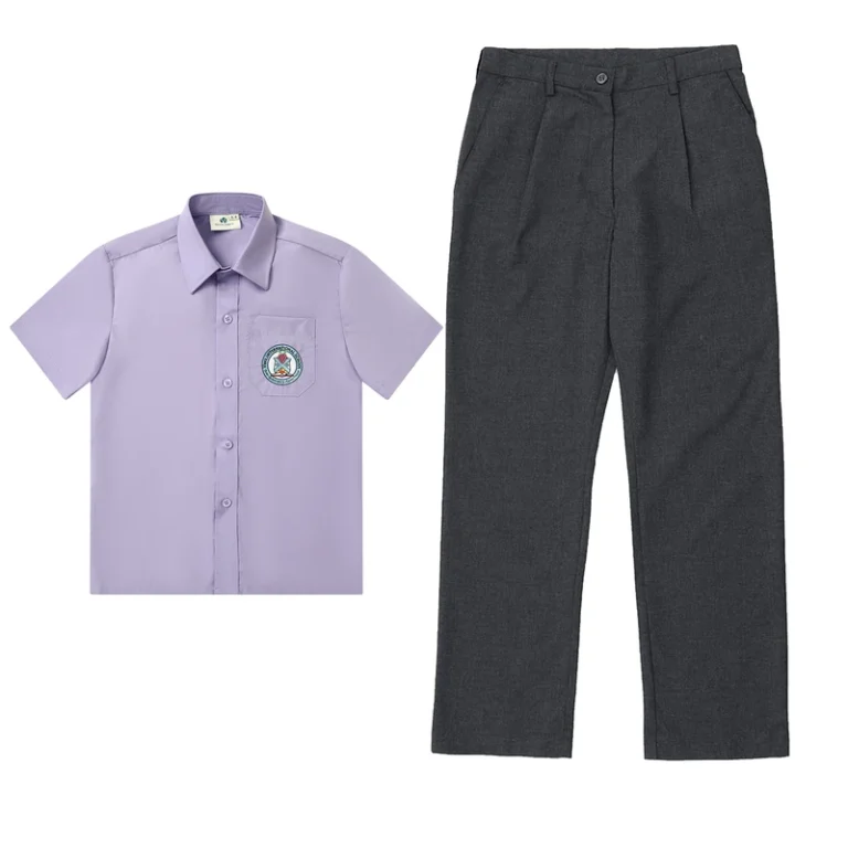 School-Emblem-Customization-Shirt-Boys-and-Girls-Student-Trousers-Shirt-Set-School-Uniform-Set
