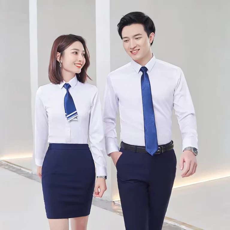 School-Staff-Unisex-Work-Shirts-Teachers-Administrative-Personnel-Uniform-Educational-Institution-Professional-Wear