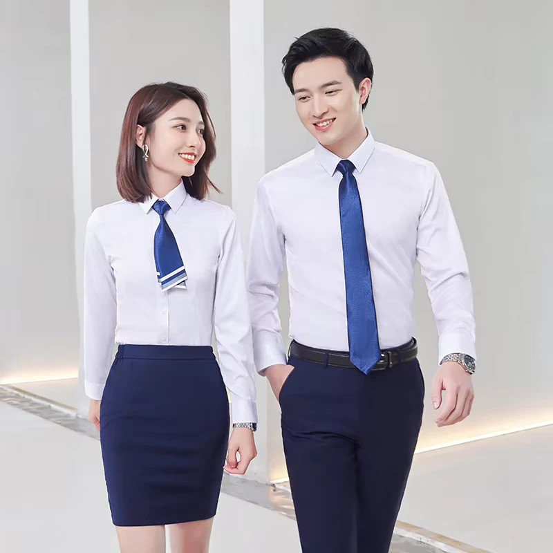 School-Staff-Unisex-Work-Shirts-Teachers-Administrative-Personnel-Uniform-Educational-Institution-Professional-Wear