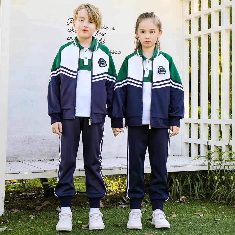 School-Uniform-Cotton-Sportswear-Clothing-Baseball-Jackets-Pants-Set-Tracksuits-for-Kids-Boys