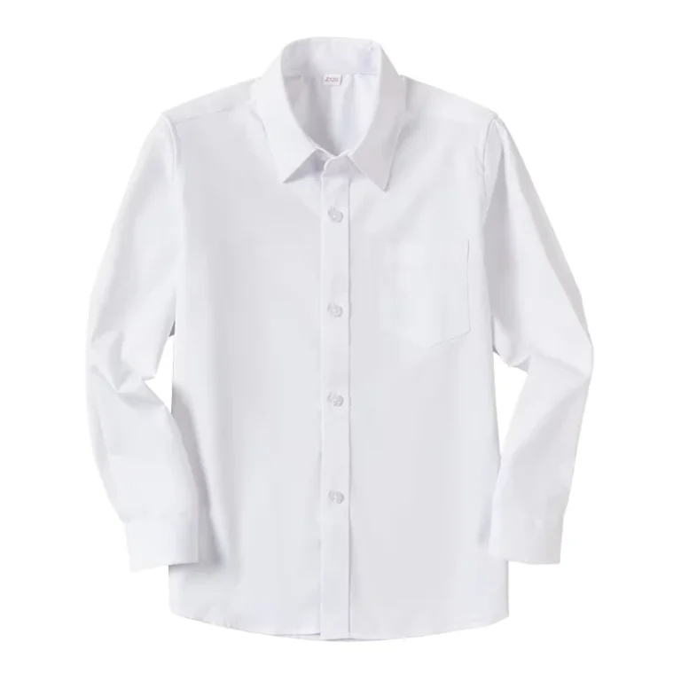 School-Uniform-Designs-Boy-Uniform-Shirt-School-Kids-Primary-White-Polyester-Cotton-Wrinkle-Free-Shirt