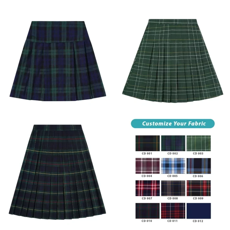 School-Uniform-England-Style-British-Girl-Plaid-Dress-Skirt-Custom-Girls-School-Plain-Uniforms