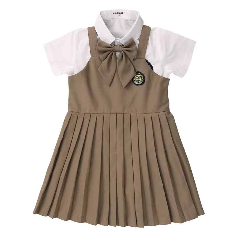 School-Uniform-Girls-Tunic-International-School-Uniform-Tunics-Clothes-Pinafore-Gingham-Dress-School-Uniform