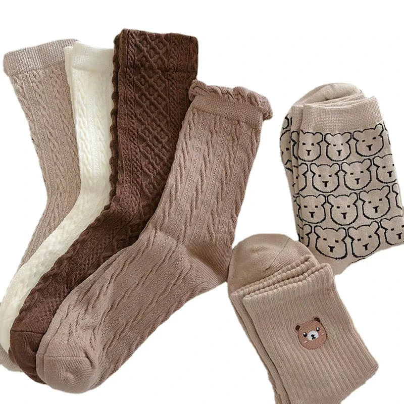 School-Uniform-Polyester-Cotton-Preppy-Girls-Socks